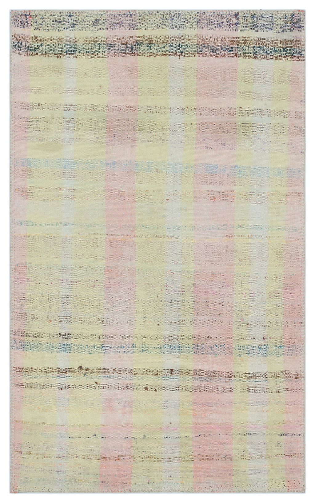 Striped Over Dyed Kilim Rug 2'11'' x 4'11'' ft 90 x 149 cm