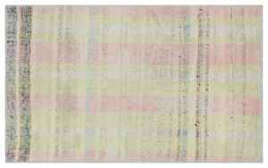 Striped Over Dyed Kilim Rug 2'11'' x 4'11'' ft 90 x 149 cm