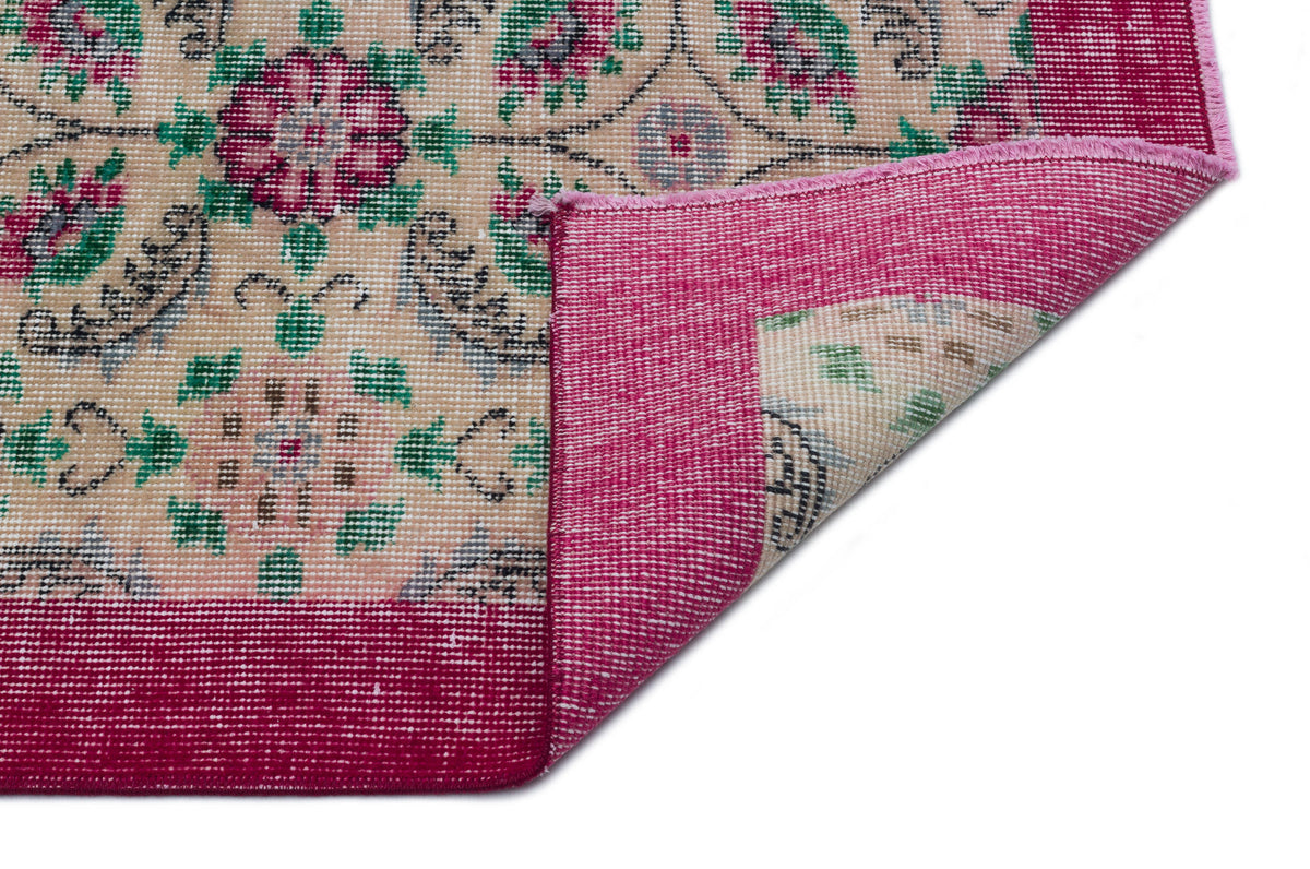 Naturel Over Dyed Vintage Rug 5&#39;7&#39;&#39; x 9&#39;5&#39;&#39; ft 171 x 287 cm