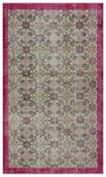 Naturel Over Dyed Vintage Rug 5'7'' x 9'5'' ft 171 x 287 cm