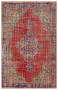 Naturel Over Dyed Vintage Rug 6'3'' x 9'4'' ft 190 x 284 cm
