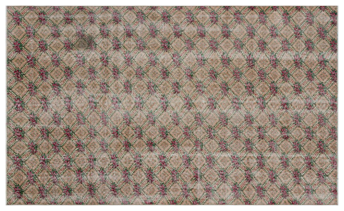Naturel Over Dyed Vintage Rug 5&#39;3&#39;&#39; x 8&#39;8&#39;&#39; ft 160 x 265 cm