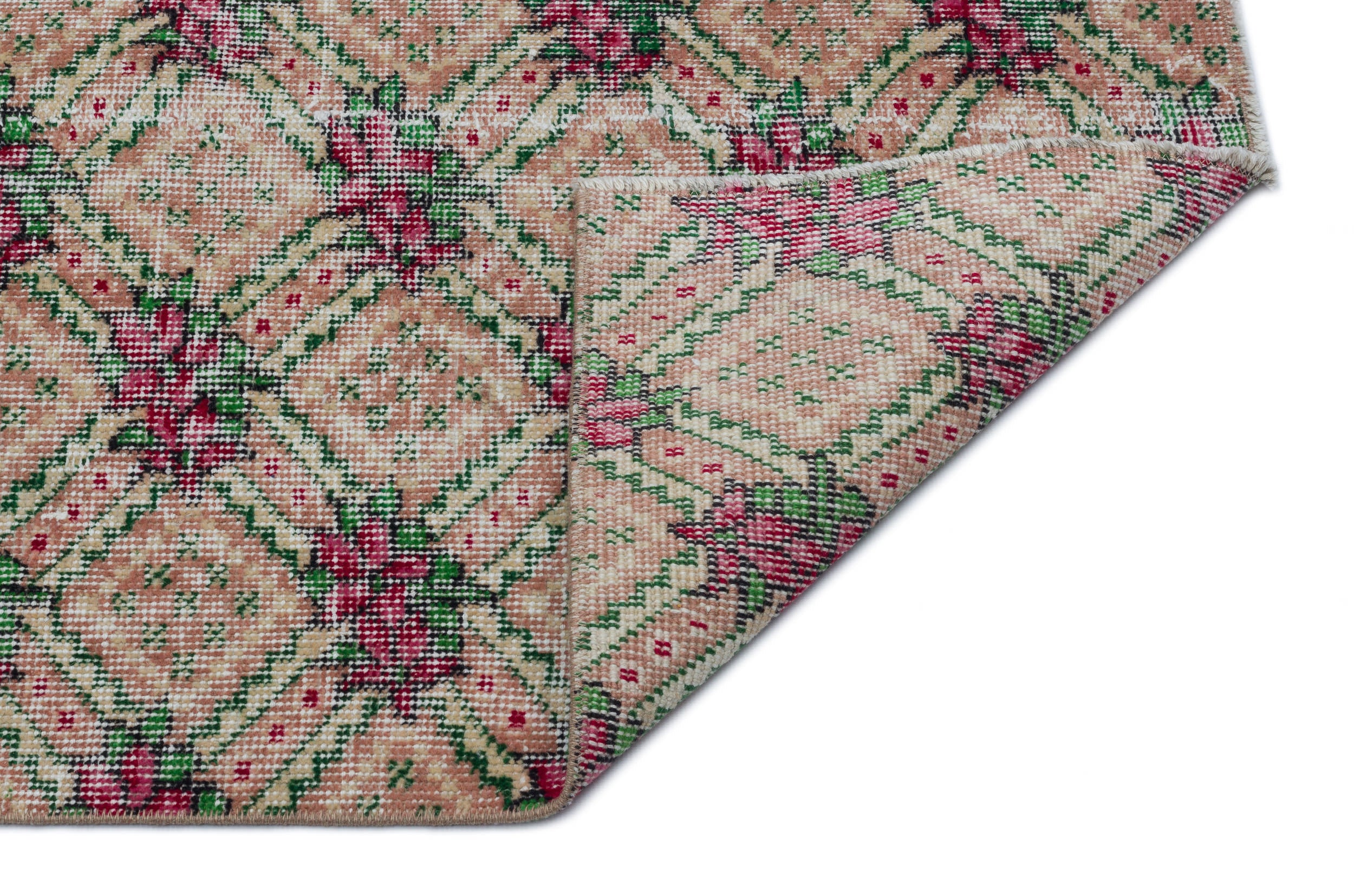 Naturel Over Dyed Vintage Rug 5'3'' x 8'8'' ft 160 x 265 cm