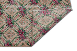 Naturel Over Dyed Vintage Rug 5'3'' x 8'8'' ft 160 x 265 cm