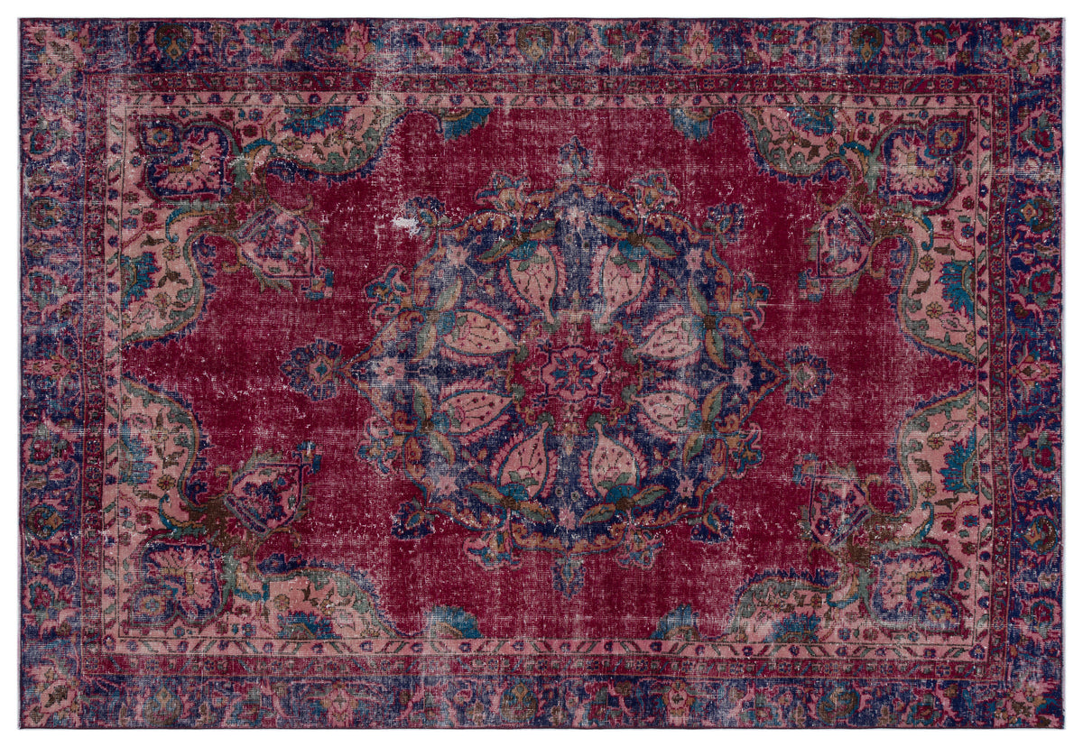 Naturel Over Dyed Vintage Rug 6&#39;1&#39;&#39; x 8&#39;10&#39;&#39; ft 186 x 270 cm