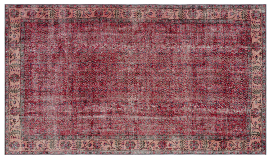 Naturel Over Dyed Vintage Rug 5'2'' x 9'1'' ft 158 x 277 cm