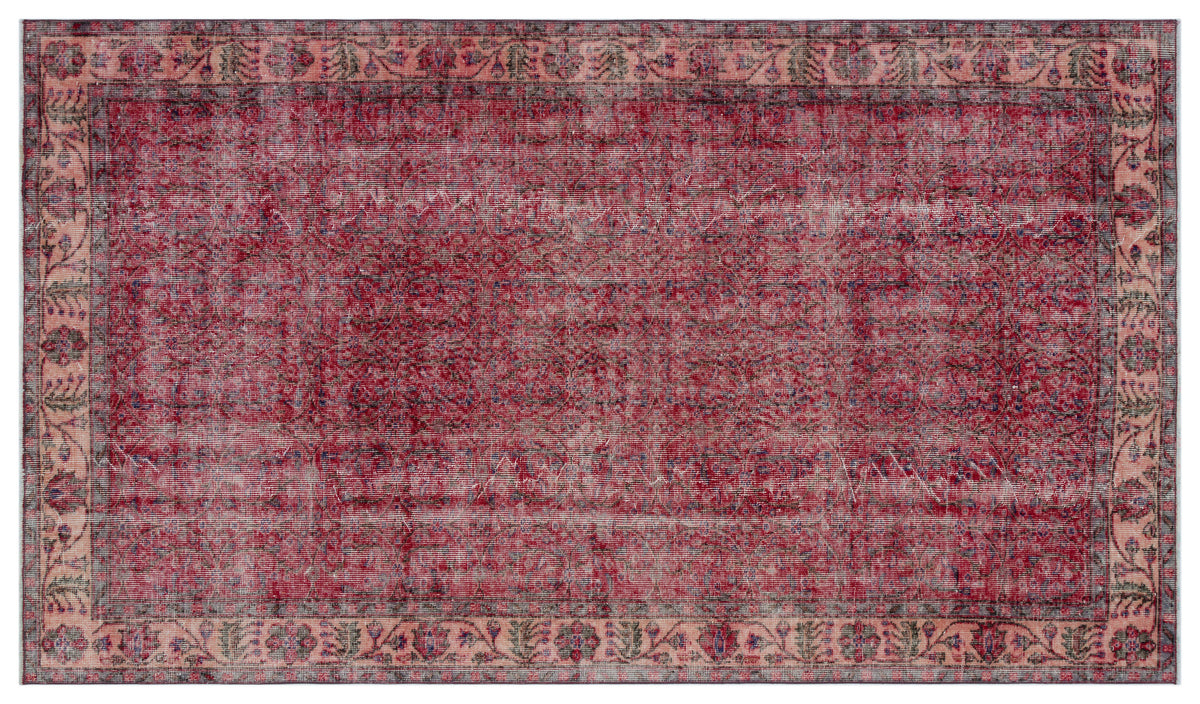 Naturel Over Dyed Vintage Rug 5&#39;2&#39;&#39; x 9&#39;1&#39;&#39; ft 158 x 277 cm