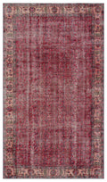 Naturel Over Dyed Vintage Rug 5'2'' x 9'1'' ft 158 x 277 cm