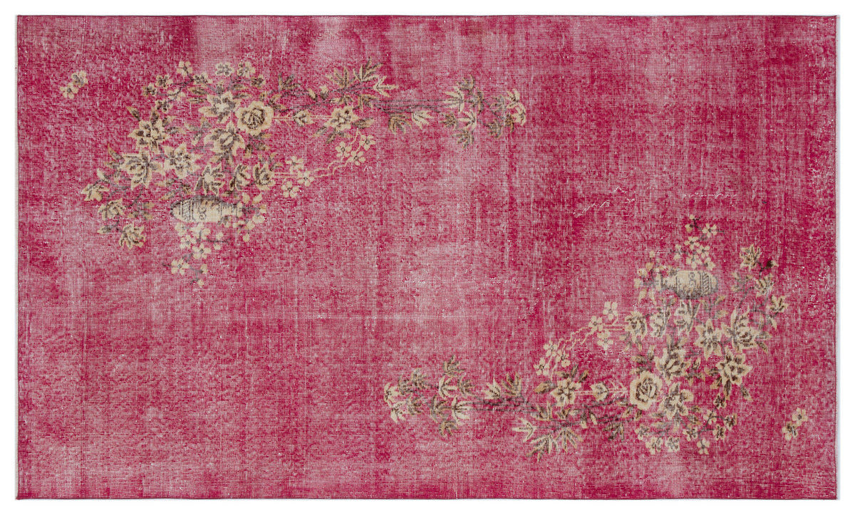 Naturel Over Dyed Vintage Rug 4&#39;10&#39;&#39; x 8&#39;1&#39;&#39; ft 147 x 246 cm