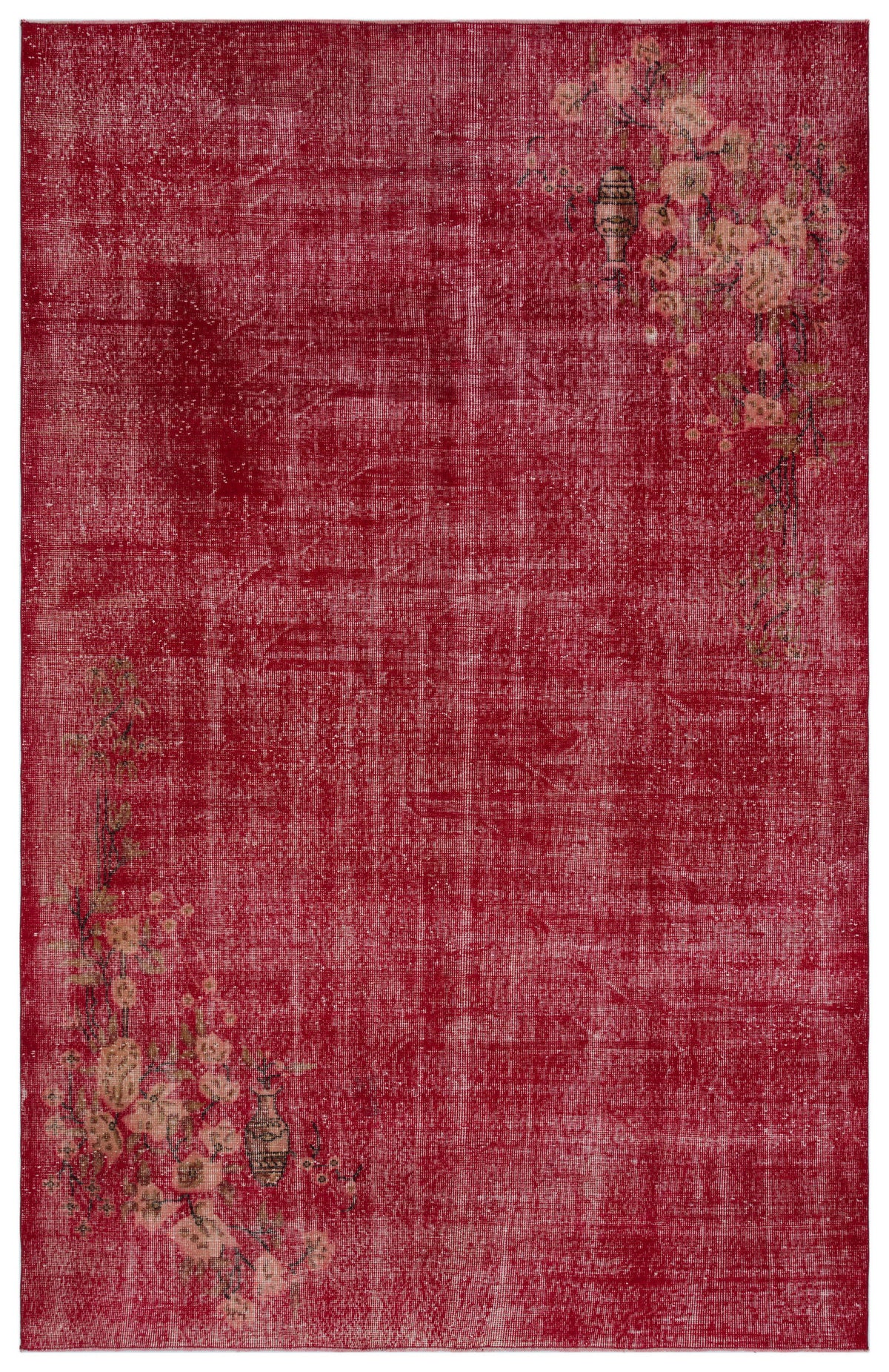 Naturel Over Dyed Vintage Rug 6&#39;6&#39;&#39; x 9&#39;11&#39;&#39; ft 197 x 303 cm