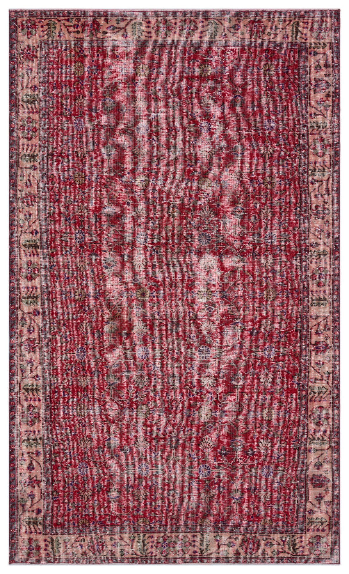 Naturel Over Dyed Vintage Rug 5&#39;9&#39;&#39; x 9&#39;6&#39;&#39; ft 174 x 290 cm