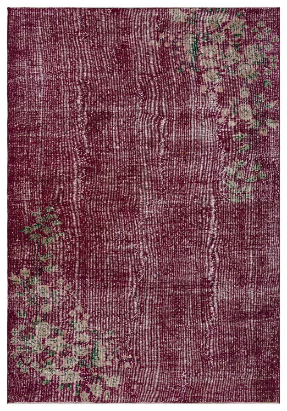 Naturel Over Dyed Vintage Rug 5&#39;11&#39;&#39; x 8&#39;5&#39;&#39; ft 180 x 257 cm