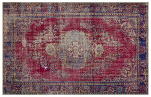 Naturel Over Dyed Vintage Rug 5'12'' x 9'4'' ft 182 x 285 cm