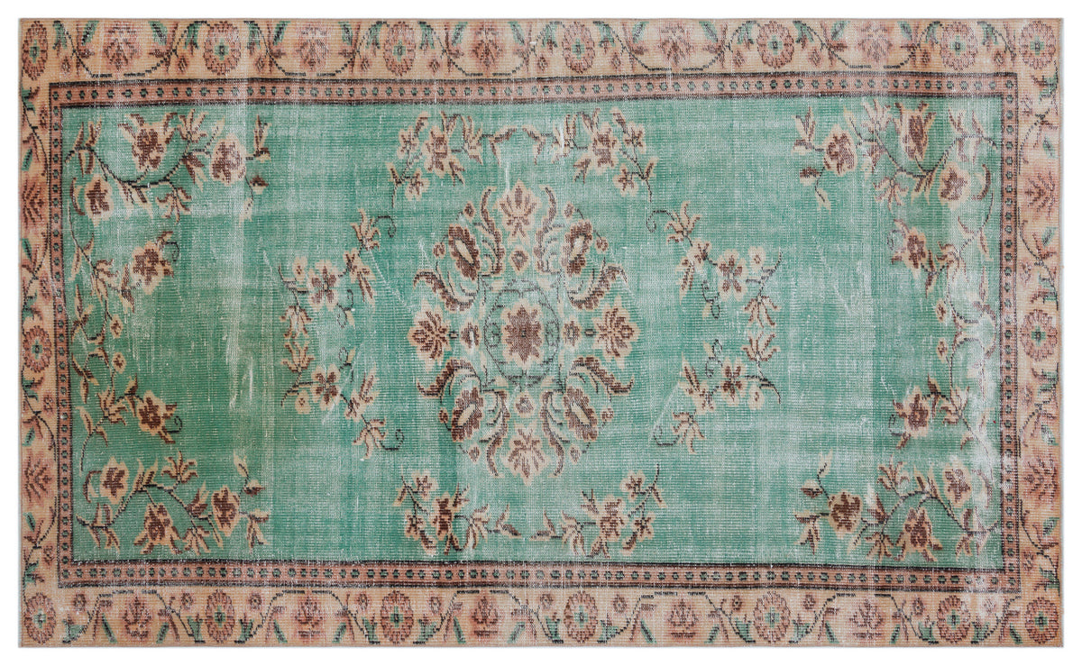 Naturel Over Dyed Vintage Rug 5&#39;1&#39;&#39; x 8&#39;6&#39;&#39; ft 156 x 258 cm