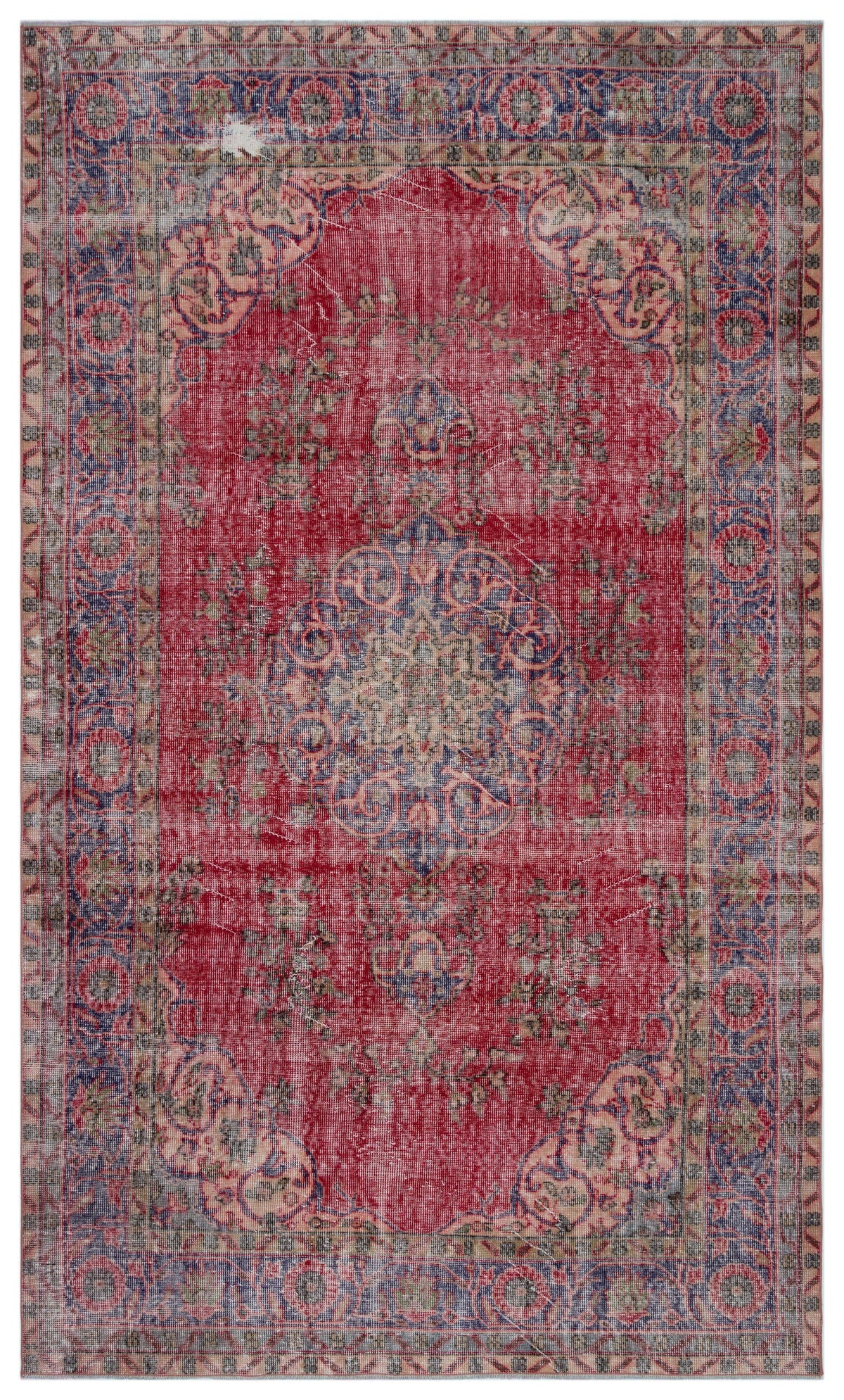 Naturel Over Dyed Vintage Rug 5&#39;11&#39;&#39; x 9&#39;11&#39;&#39; ft 180 x 301 cm