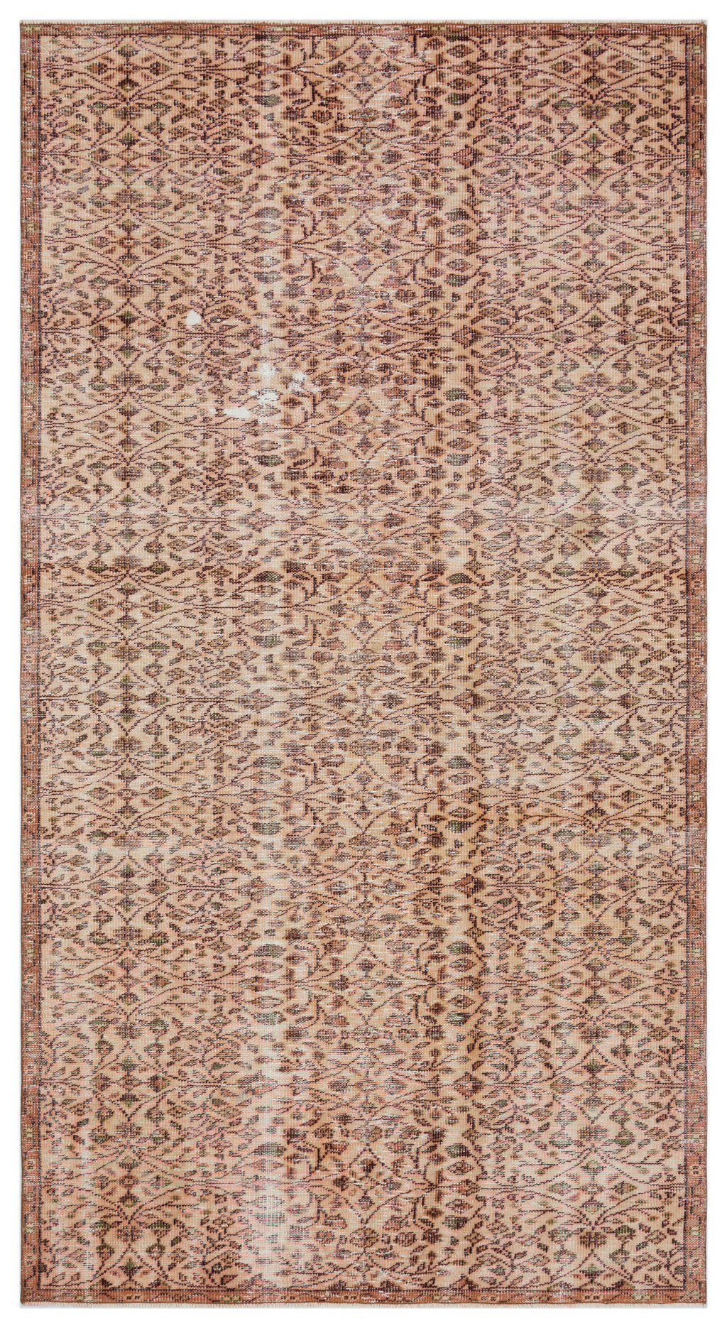 Naturel Over Dyed Vintage Rug 4'12'' x 9'6'' ft 152 x 290 cm
