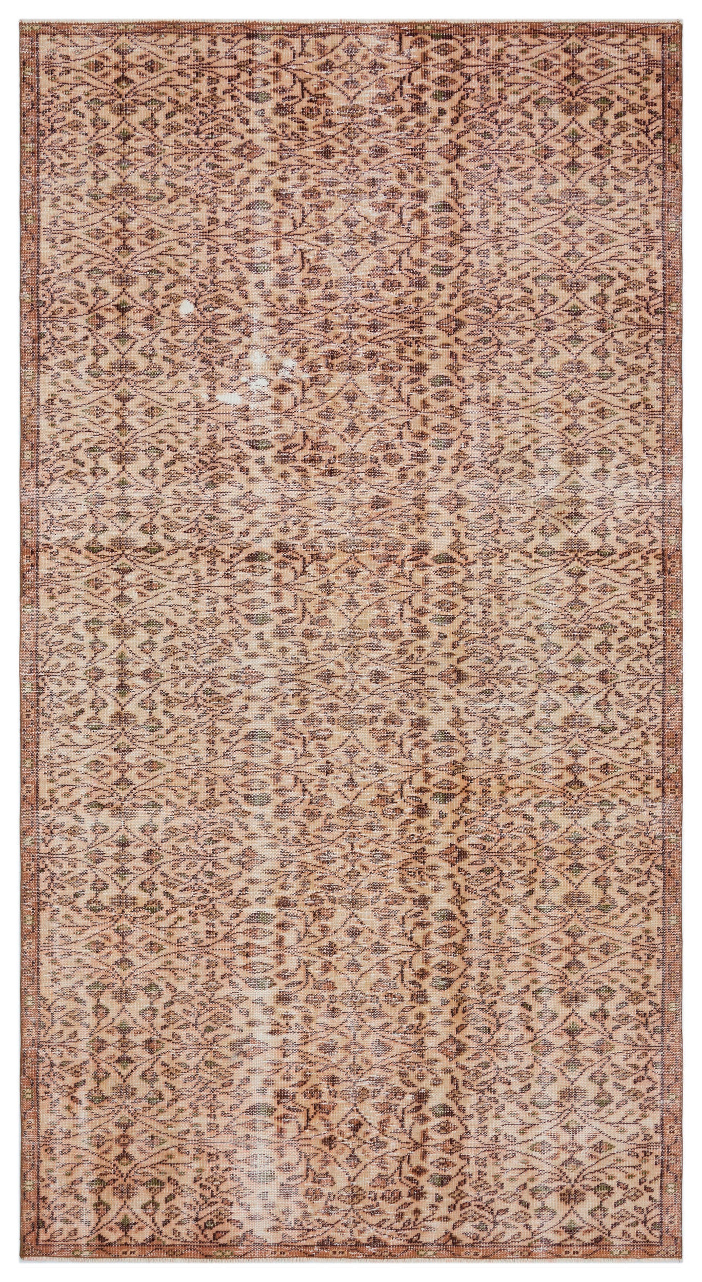 Naturel Over Dyed Vintage Rug 4'12'' x 9'6'' ft 152 x 290 cm