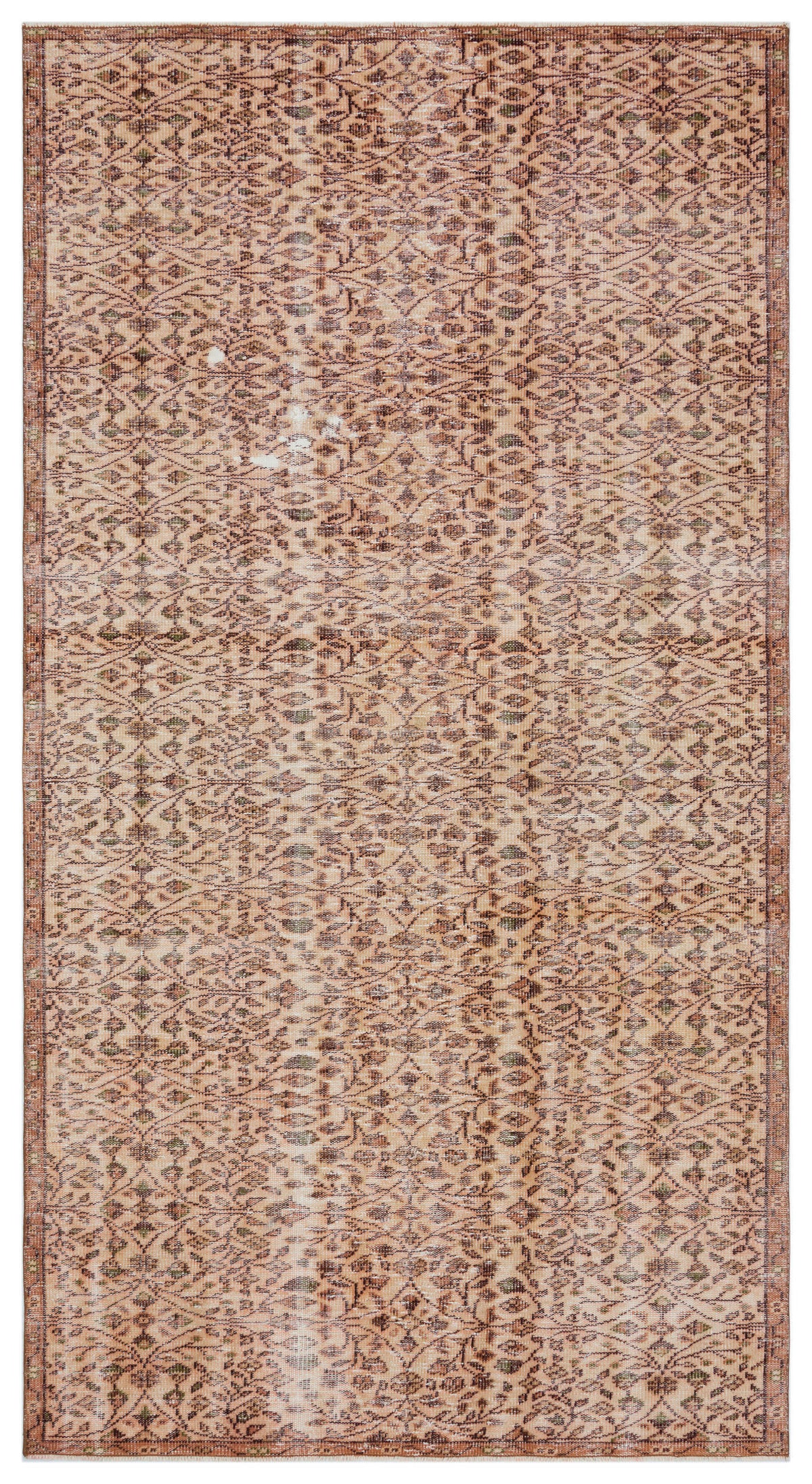 Naturel Over Dyed Vintage Rug 4&#39;12&#39;&#39; x 9&#39;6&#39;&#39; ft 152 x 290 cm