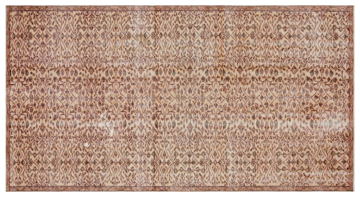 Naturel Over Dyed Vintage Rug 4&#39;12&#39;&#39; x 9&#39;6&#39;&#39; ft 152 x 290 cm
