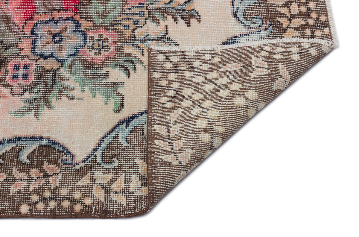 Naturel Over Dyed Vintage Rug 5&#39;11&#39;&#39; x 9&#39;6&#39;&#39; ft 181 x 290 cm