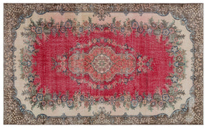 Naturel Over Dyed Vintage Rug 5'11'' x 9'6'' ft 181 x 290 cm