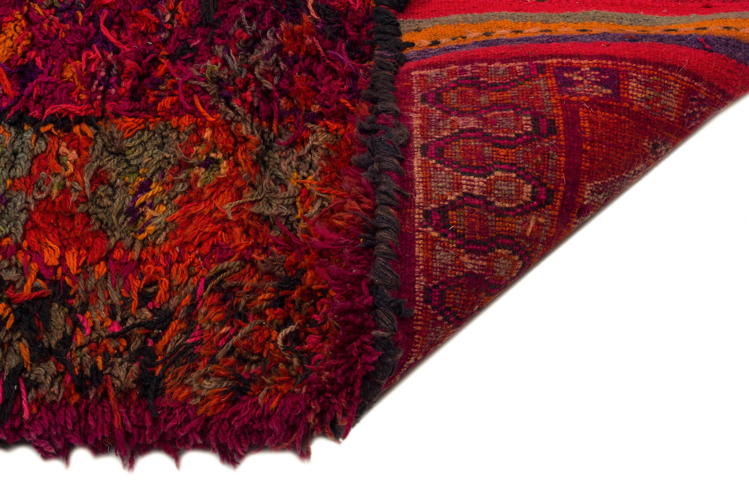 One-of-a-kind Hand Knotted Tulu Runner 3'7'' x 9'10'' ft 110 x 300 cm