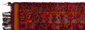 One-of-a-kind Hand Knotted Tulu Runner 3'7'' x 9'10'' ft 110 x 300 cm