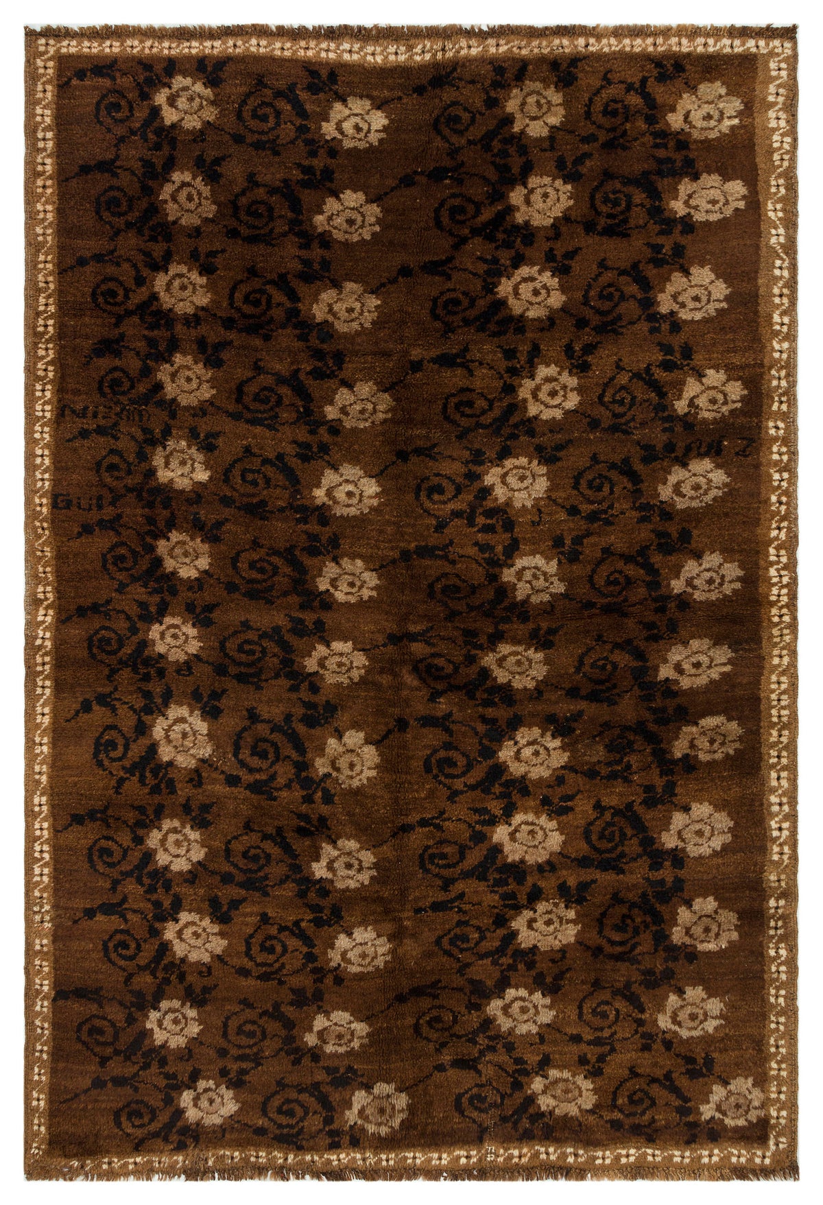 Geometric Over Dyed Kilim Rug 4&#39;11&#39;&#39; x 7&#39;3&#39;&#39; ft 150 x 220 cm