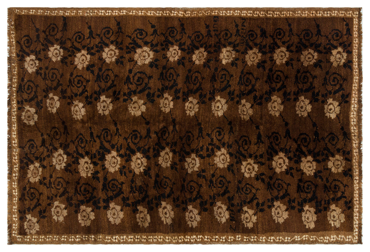 Geometric Over Dyed Kilim Rug 4&#39;11&#39;&#39; x 7&#39;3&#39;&#39; ft 150 x 220 cm