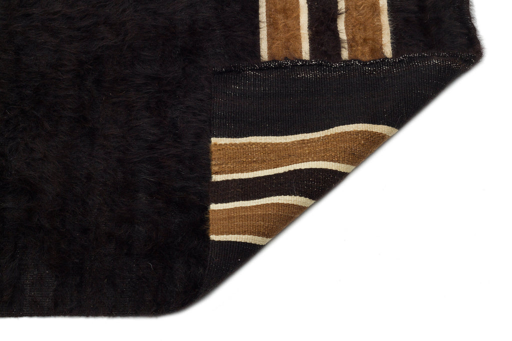 Geometric Over Dyed Kilim Rug 3'11'' x 5'11'' ft 120 x 180 cm