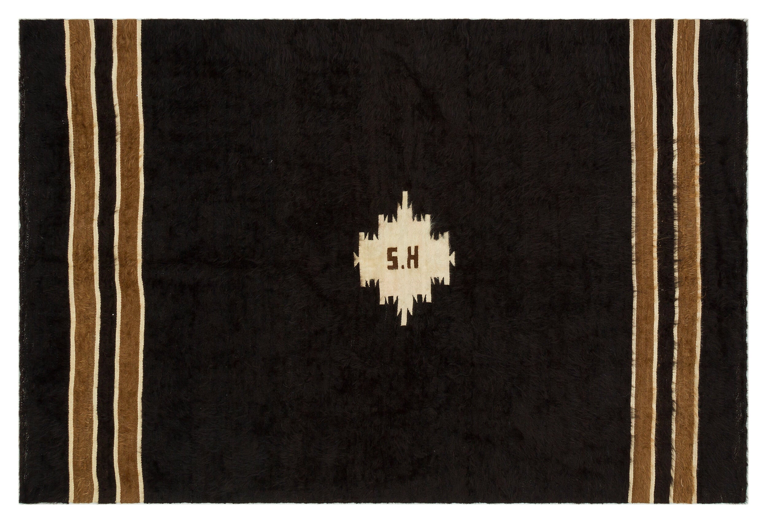 Geometric Over Dyed Kilim Rug 3'11'' x 5'11'' ft 120 x 180 cm