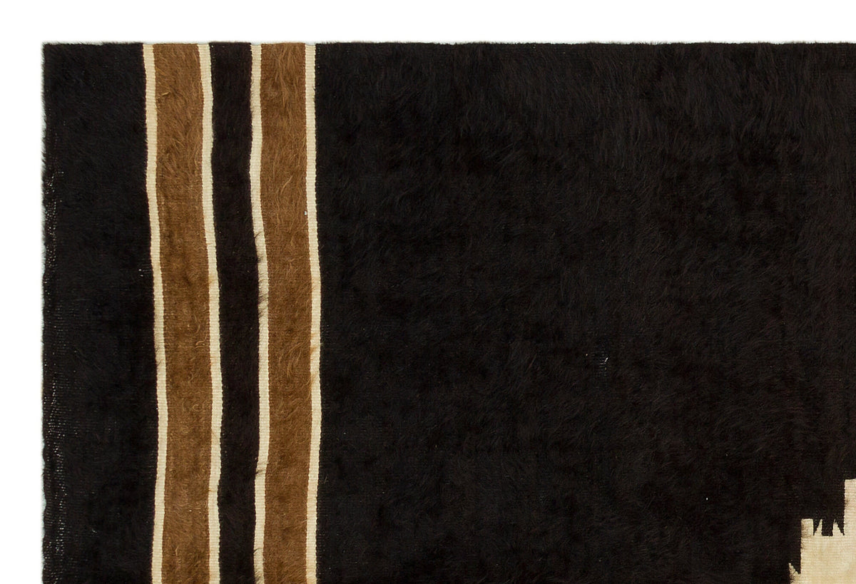 Geometric Over Dyed Kilim Rug 3&#39;11&#39;&#39; x 5&#39;11&#39;&#39; ft 120 x 180 cm