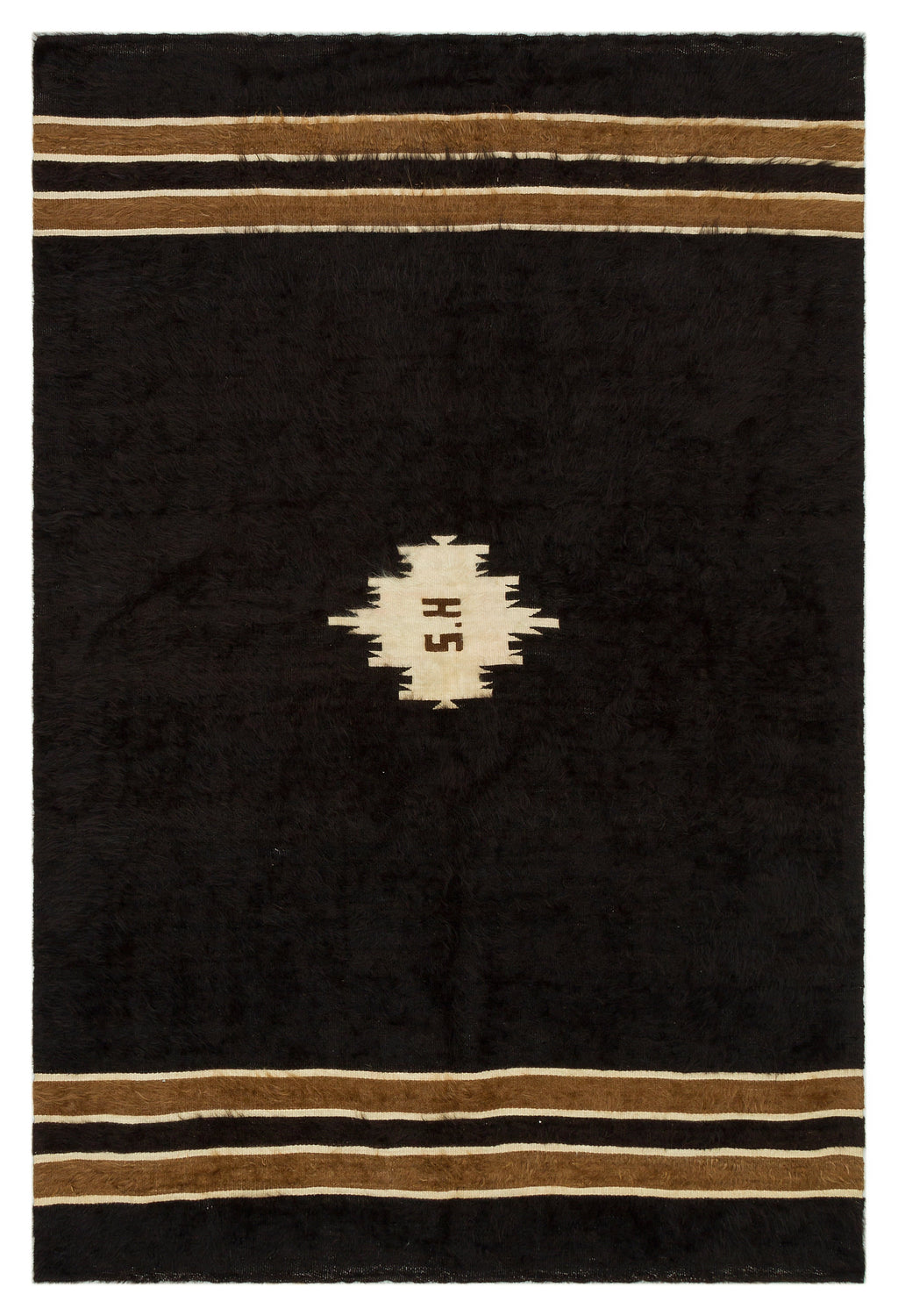 Geometric Over Dyed Kilim Rug 3'11'' x 5'11'' ft 120 x 180 cm