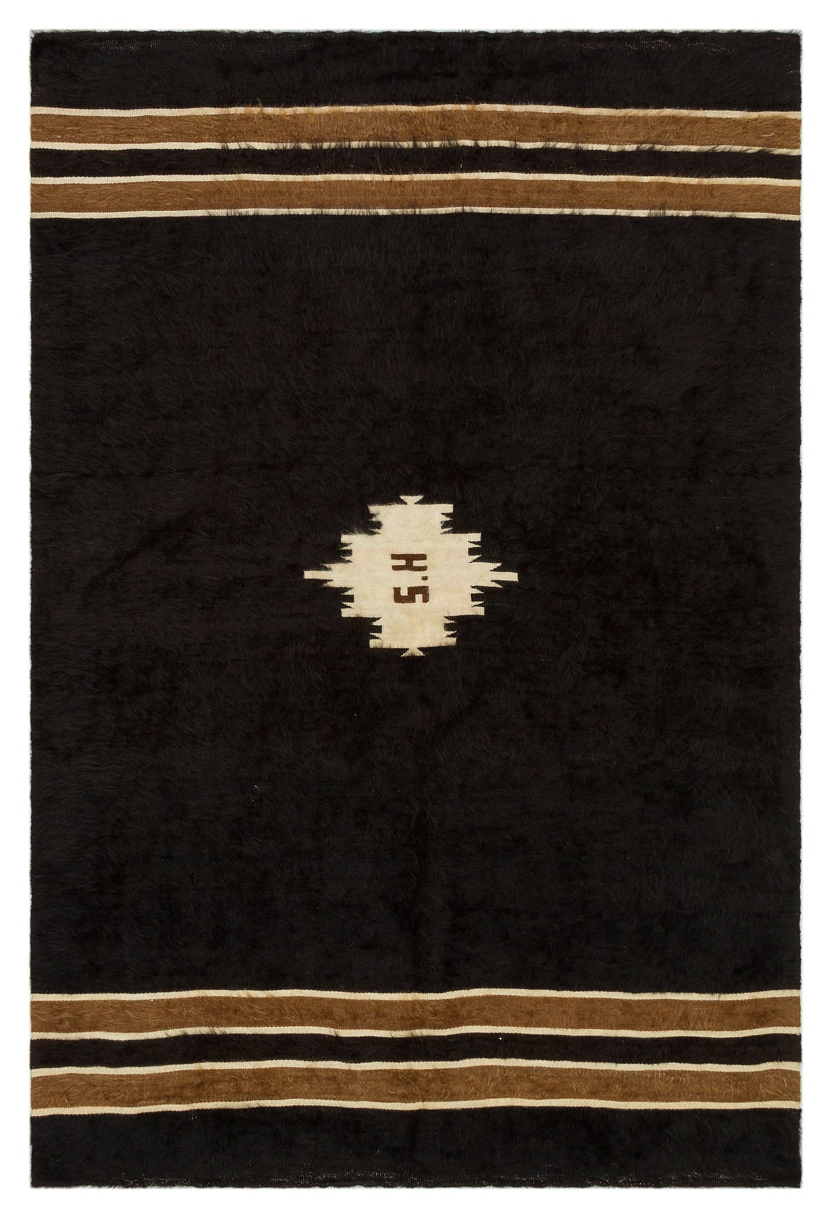 Geometric Over Dyed Kilim Rug 3&#39;11&#39;&#39; x 5&#39;11&#39;&#39; ft 120 x 180 cm