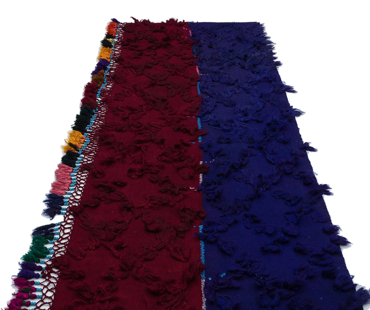 One-of-a-kind Hand Knotted Tulu Runner 3&#39;5&#39;&#39; x 15&#39;1&#39;&#39; ft 104 x 460 cm