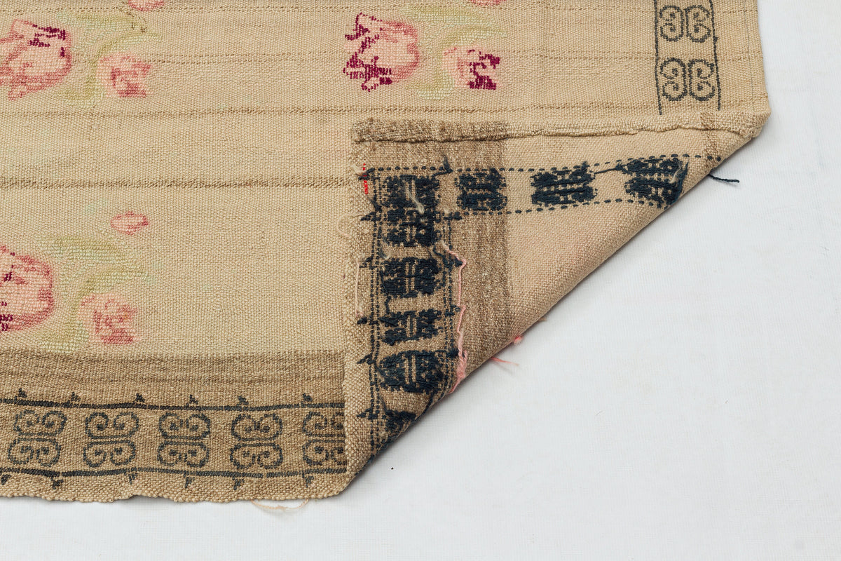 Geometric Over Dyed Kilim Rug 5&#39;2&#39;&#39; x 8&#39;3&#39;&#39; ft 158 x 252 cm