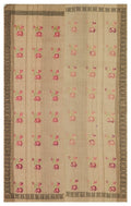 Geometric Over Dyed Kilim Rug 5'2'' x 8'3'' ft 158 x 252 cm