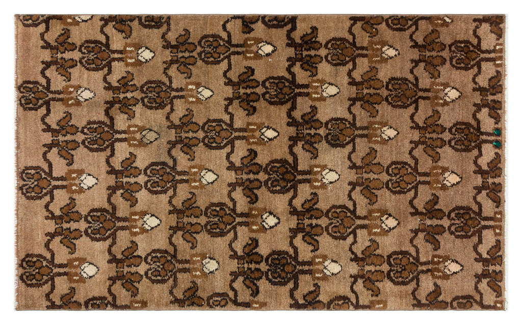 Natural Anatolium Turkish Vintage Rug 3'3'' x 5'5'' ft 98 x 164 cm