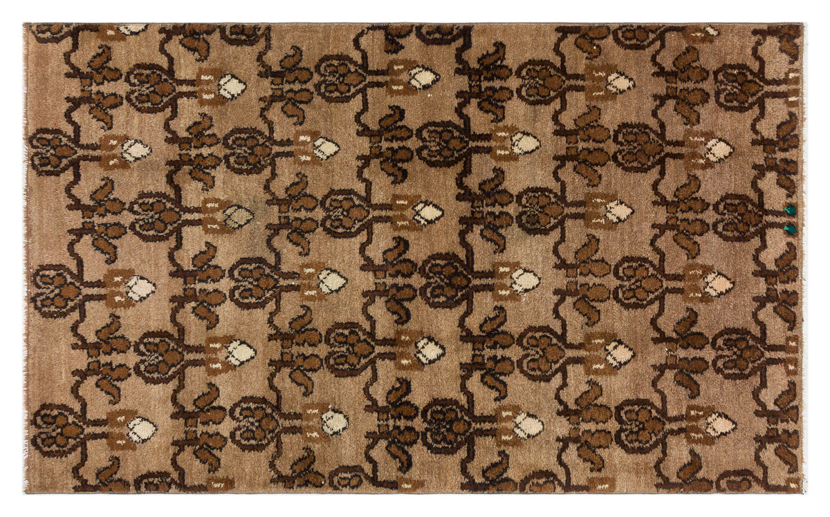 Natural Anatolium Turkish Vintage Rug 3&#39;3&#39;&#39; x 5&#39;5&#39;&#39; ft 98 x 164 cm