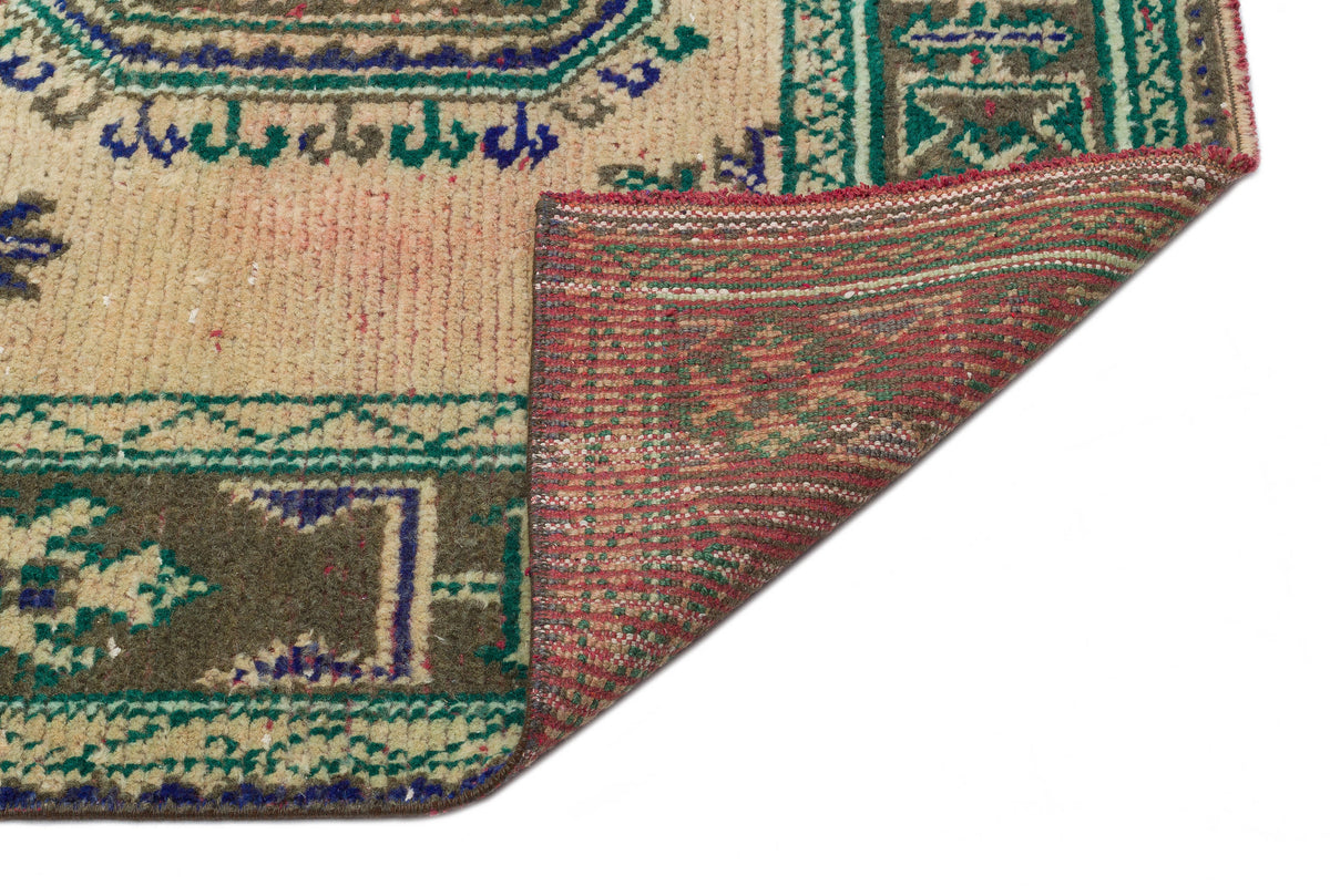 Natural Anatolium Turkish Vintage Runner 4&#39;6&#39;&#39; x 10&#39;11&#39;&#39; ft 138 x 333 cm