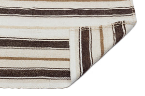 Striped Over Dyed Kilim Rug 5'1'' x 7'2'' ft 156 x 218 cm