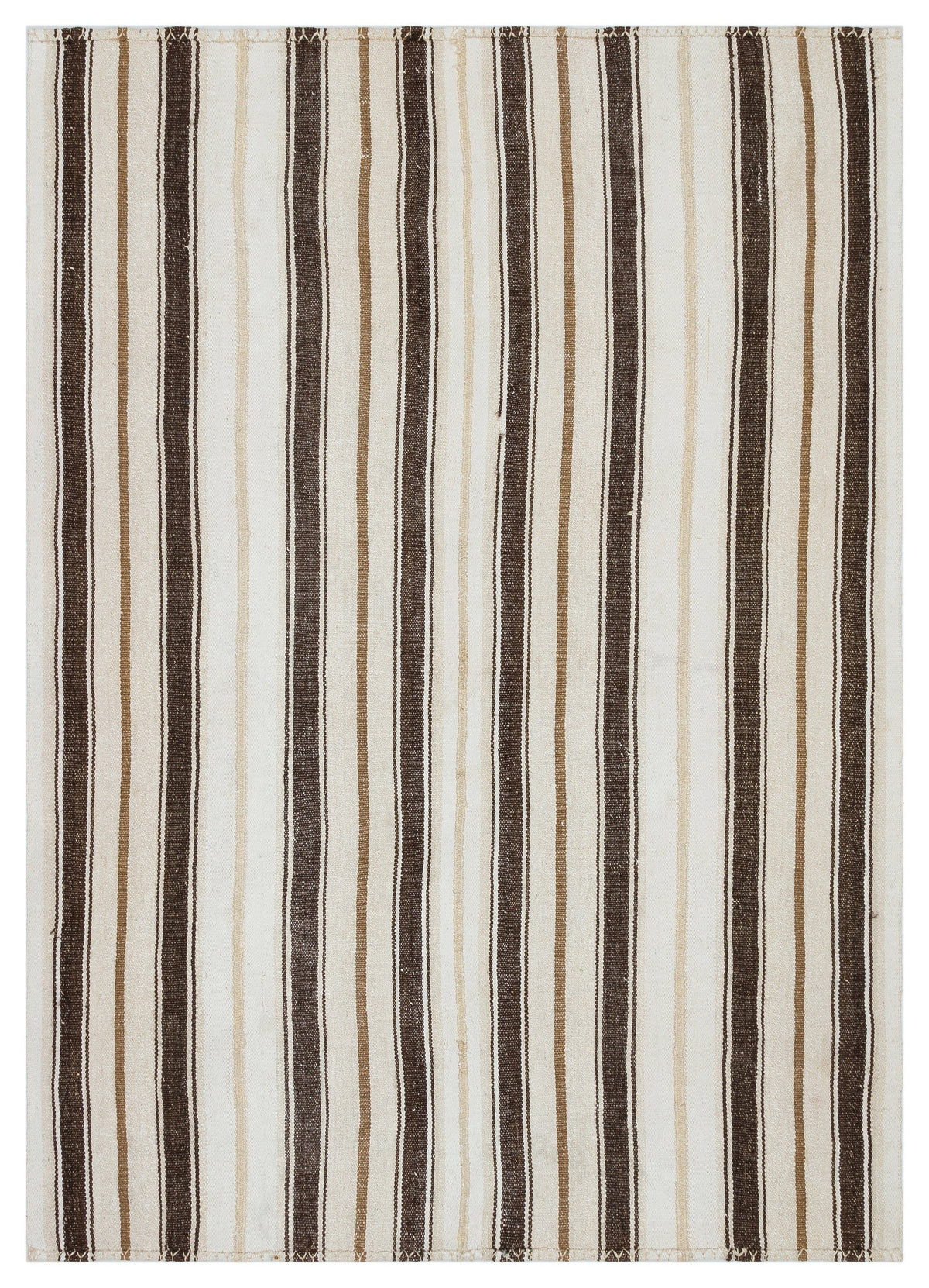 Striped Over Dyed Kilim Rug 5&#39;1&#39;&#39; x 7&#39;2&#39;&#39; ft 156 x 218 cm