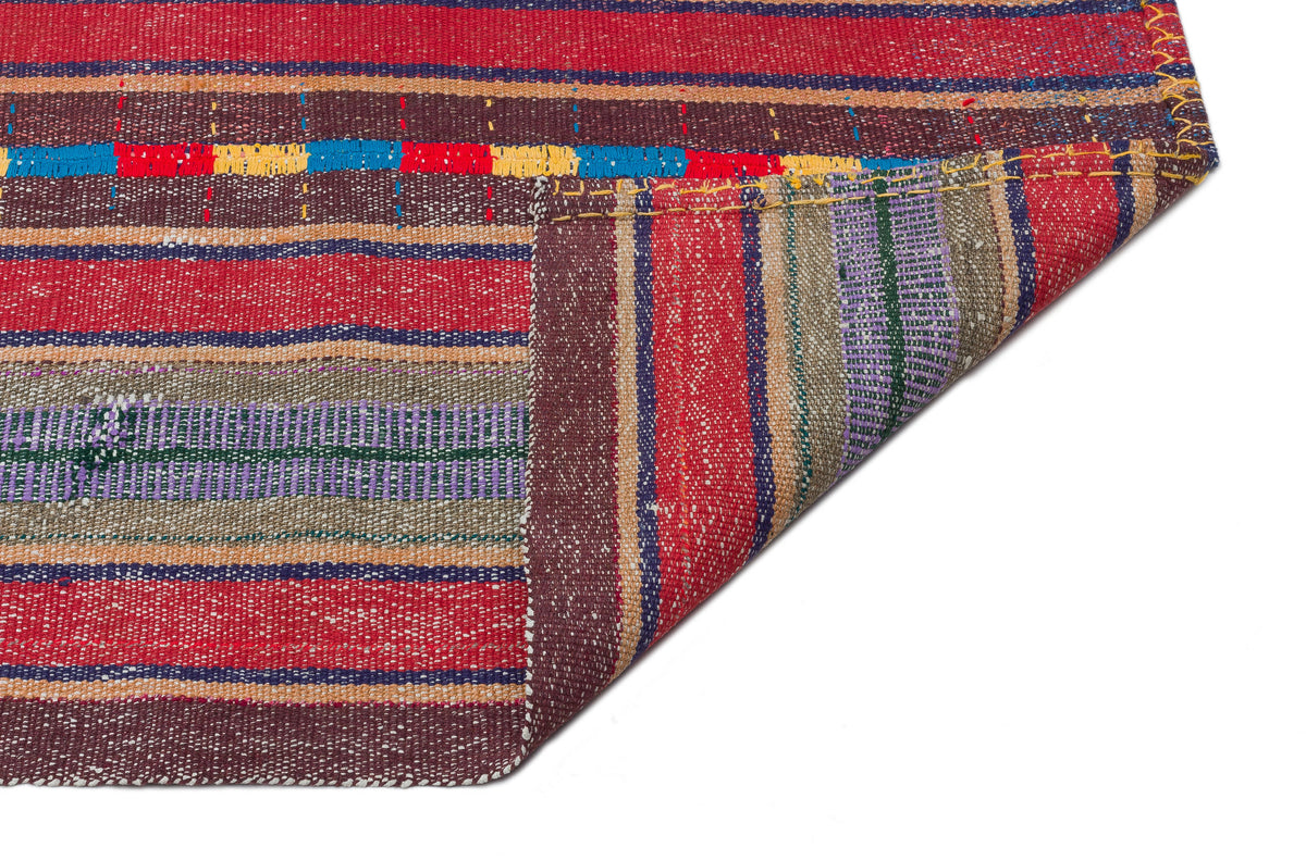 Striped Over Dyed Kilim Rug 4&#39;0&#39;&#39; x 10&#39;1&#39;&#39; ft 122 x 308 cm