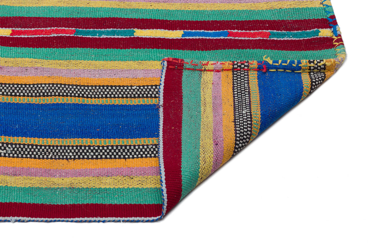 Striped Over Dyed Kilim Rug 6&#39;0&#39;&#39; x 9&#39;7&#39;&#39; ft 184 x 293 cm