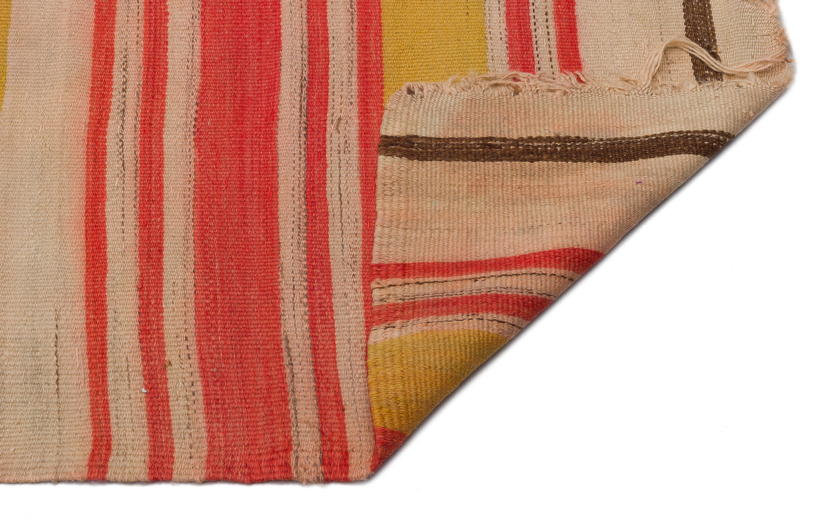 Striped Over Dyed Kilim Rug 2&#39;7&#39;&#39; x 13&#39;5&#39;&#39; ft 79 x 410 cm