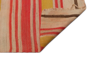 Striped Over Dyed Kilim Rug 2'7'' x 13'5'' ft 79 x 410 cm