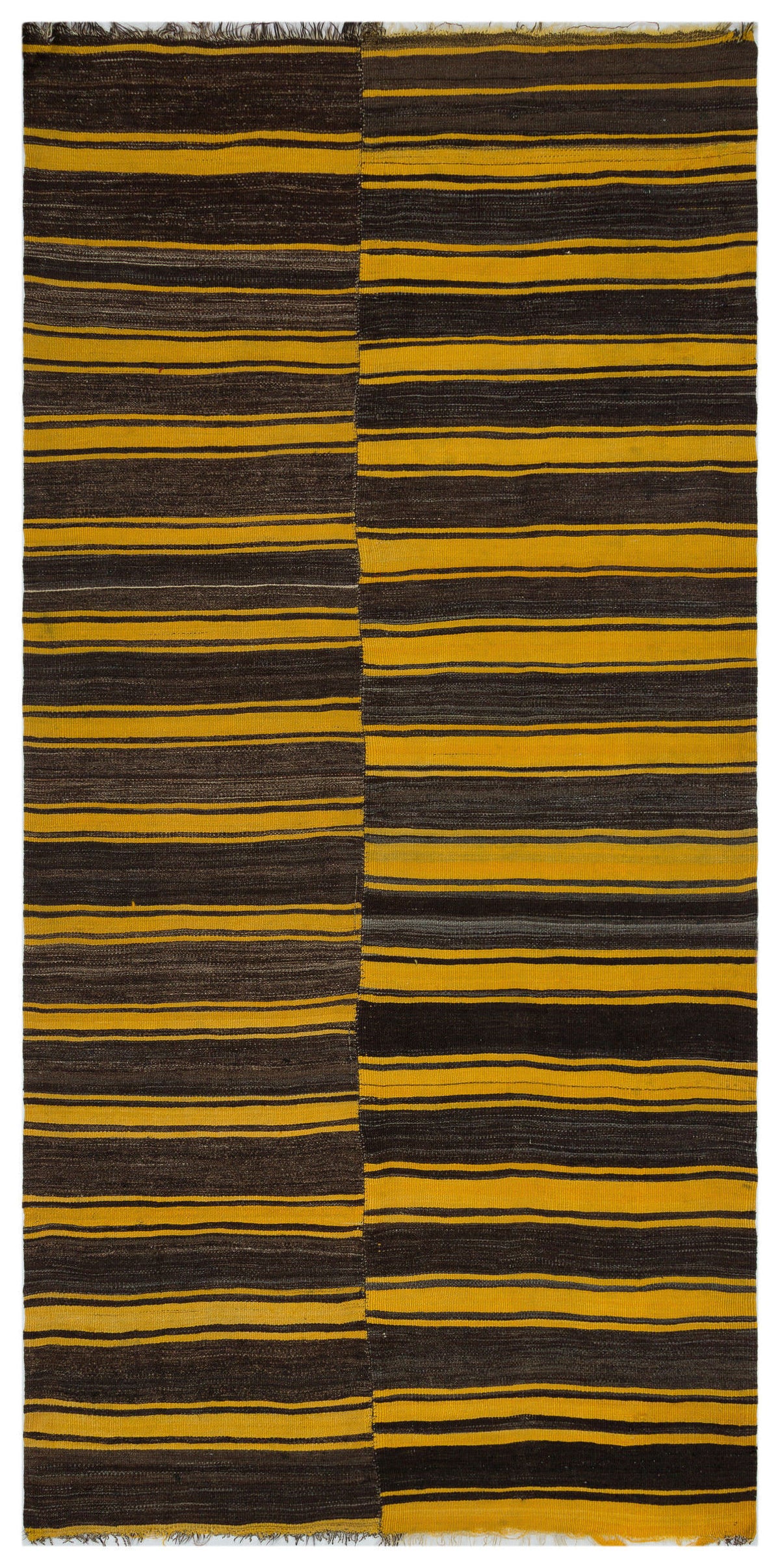Striped Over Dyed Kilim Rug 5&#39;0&#39;&#39; x 10&#39;0&#39;&#39; ft 153 x 306 cm