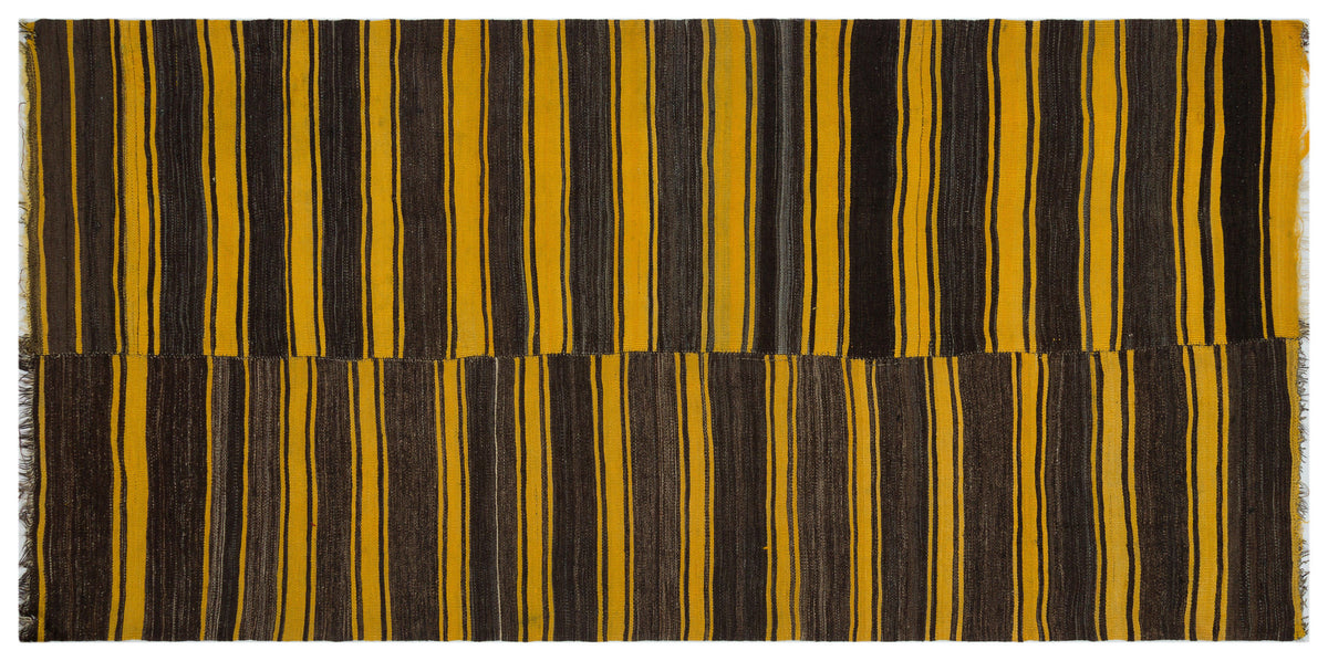 Striped Over Dyed Kilim Rug 5&#39;0&#39;&#39; x 10&#39;0&#39;&#39; ft 153 x 306 cm
