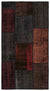 Black Over Dyed Patchwork Unique Rug 2'8'' x 5'0'' ft 82 x 153 cm