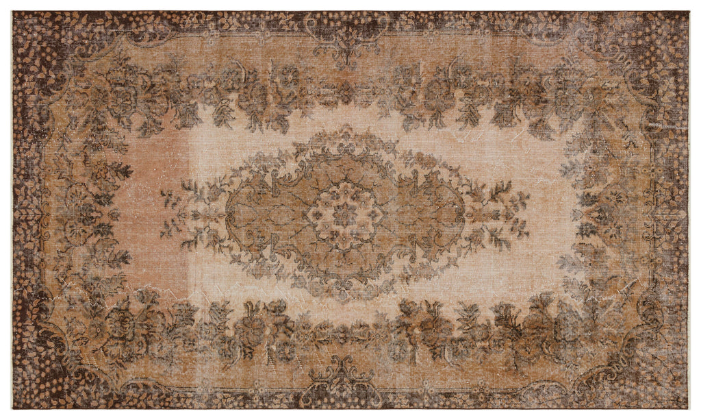 Naturel Over Dyed Vintage Rug 5'10'' x 9'7'' ft 177 x 293 cm